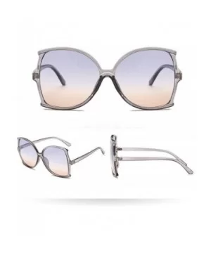 Women Man Vintage Big Frame Sunglasses Irregular Shape Colorful Sunglasses Eyewear Retro Unisex - D - CD18SNZUULW $7.32 Wrap