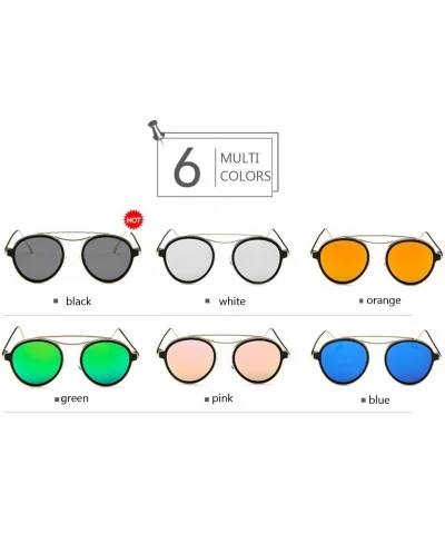 Men's Fashion Rhythm Retro Sunglasses Drive Polarized Glasses Men Steampunk098 (Color White) - White - CT1993S6A0Q $34.10 Round