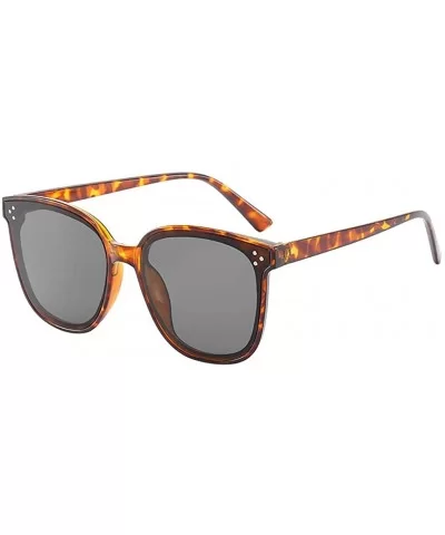 Women's Lightweight Oversized Fashion Sunglasses - Mirrored Polarized Lens - Brown - C318RIZ9ZAC $5.93 Oversized