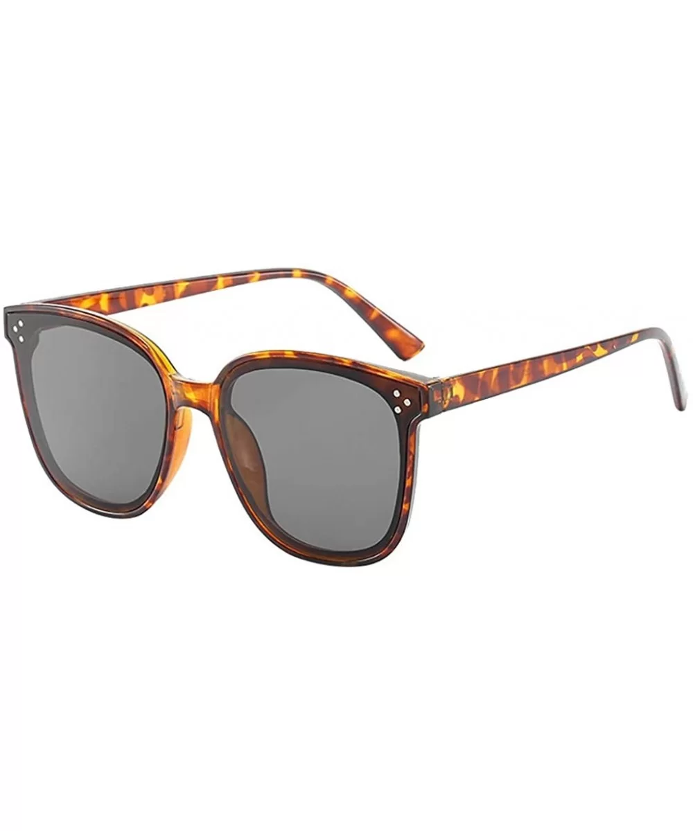 Women's Lightweight Oversized Fashion Sunglasses - Mirrored Polarized Lens - Brown - C318RIZ9ZAC $5.93 Oversized