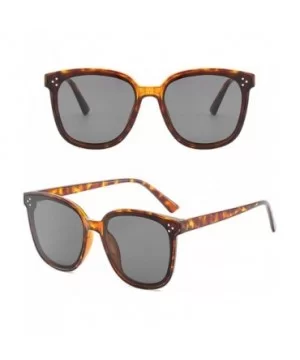 Women's Lightweight Oversized Fashion Sunglasses - Mirrored Polarized Lens - Brown - C318RIZ9ZAC $5.93 Oversized