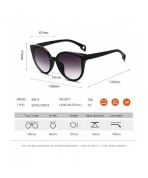 Oversized Cat Eye Sunglasses for Women Retro Fashion Driving Glasses - C4 - C418WZRI2LD $8.57 Oversized