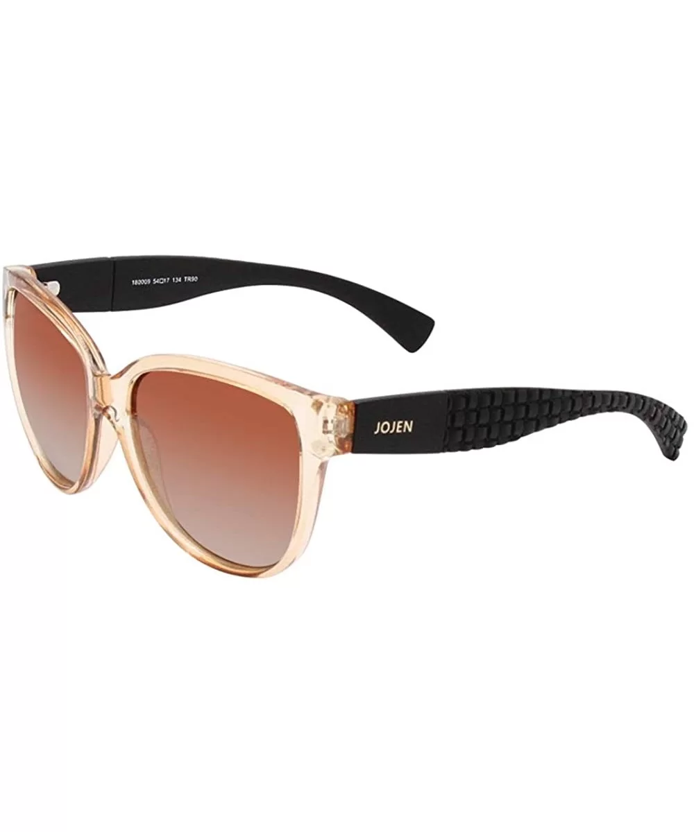 Polarized Fashion Sunglasses for Women's Cat Eye Retro Ultra Light Lens TR90 Frame JE003 - C918CSYXSDG $12.06 Cat Eye