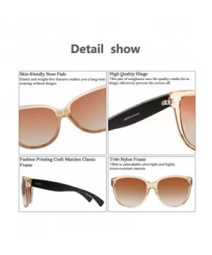 Polarized Fashion Sunglasses for Women's Cat Eye Retro Ultra Light Lens TR90 Frame JE003 - C918CSYXSDG $12.06 Cat Eye