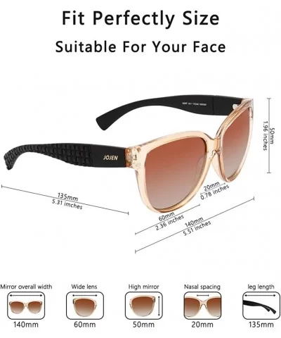 Polarized Fashion Sunglasses for Women's Cat Eye Retro Ultra Light Lens TR90 Frame JE003 - C918CSYXSDG $12.06 Cat Eye