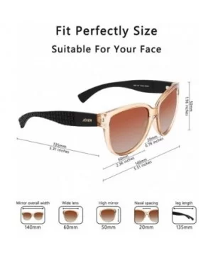 Polarized Fashion Sunglasses for Women's Cat Eye Retro Ultra Light Lens TR90 Frame JE003 - C918CSYXSDG $12.06 Cat Eye