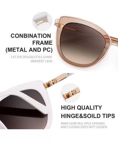 Cat Eyes Sunglasses for Women Fashion Vintage Eyewear for Driving Fishing UV400 Protection 6089 - CD18UELL6EL $16.03 Cat Eye