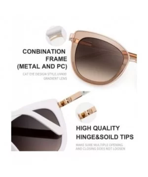 Cat Eyes Sunglasses for Women Fashion Vintage Eyewear for Driving Fishing UV400 Protection 6089 - CD18UELL6EL $16.03 Cat Eye