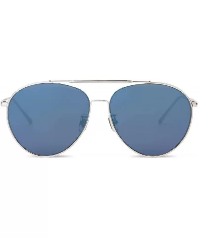 fashion sunglasses for men and women with uv protection - Light Blue - C218NKU7UX6 $41.08 Oversized