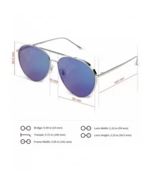 fashion sunglasses for men and women with uv protection - Light Blue - C218NKU7UX6 $41.08 Oversized