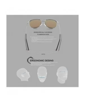 Vintage Polarized Sunglasses Round UV Protection for Men Women - Silver/Ice Blue Lens - C518SU0002N $19.36 Aviator