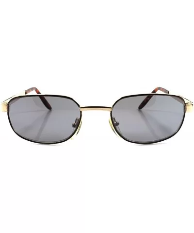 Vintage 80s Urban Fashion Gold Tortoise Rectangle Sunglasses - C518023Q23M $8.92 Rectangular