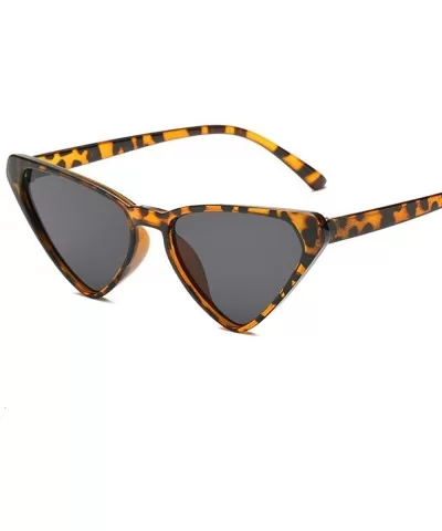 Sexy Cat Eye Sunglasses Women Brand Designer Triangle Sun Glasses Ladies Black - Tea - C518XNH5ULK $6.11 Cat Eye