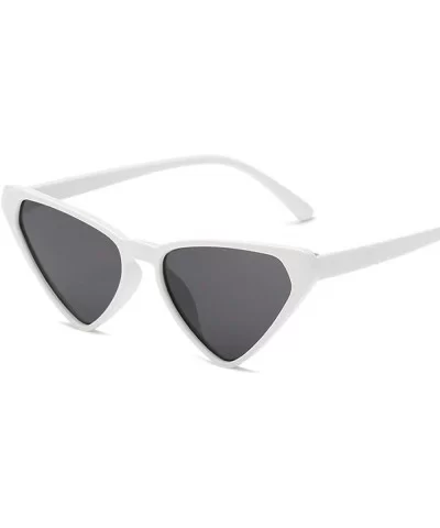 Sexy Cat Eye Sunglasses Women Brand Designer Triangle Sun Glasses Ladies Black - Tea - C518XNH5ULK $6.11 Cat Eye