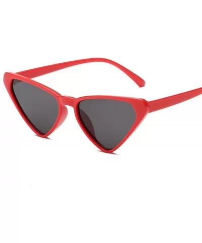 Sexy Cat Eye Sunglasses Women Brand Designer Triangle Sun Glasses Ladies Black - Tea - C518XNH5ULK $6.11 Cat Eye