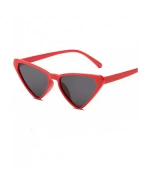 Sexy Cat Eye Sunglasses Women Brand Designer Triangle Sun Glasses Ladies Black - Tea - C518XNH5ULK $6.11 Cat Eye