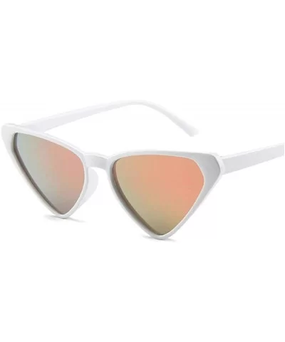 Sexy Cat Eye Sunglasses Women Brand Designer Triangle Sun Glasses Ladies Black - Tea - C518XNH5ULK $6.11 Cat Eye