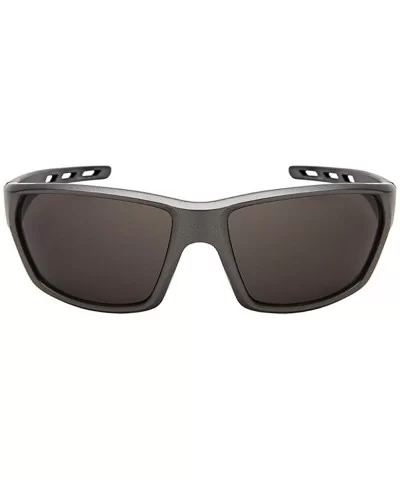 Wrap Style Sport Sunglasses Men Women Mirrored Lens 570116MT - Matte Grey Frame/Grey Lens - CH18M54ZD2D $8.07 Wrap