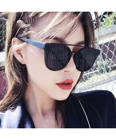 Vintage Sunglasses Women Luxury Plastic Ocean Lens Sun Glasses Classic - Red - CA18WD646MW $16.94 Oversized