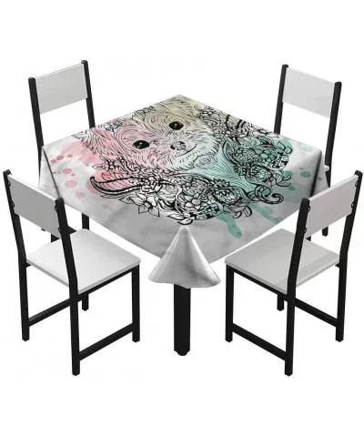 fabricStain Spillproof Sunglasses Wild Square Tablecloth - Multi-08 - CX198XTQ4NG $54.59 Square