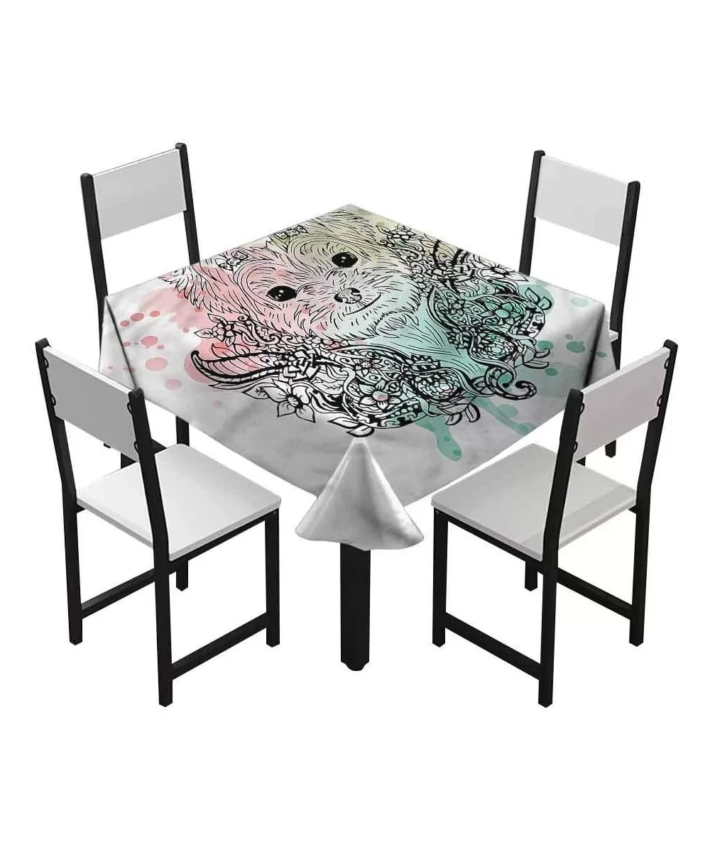 fabricStain Spillproof Sunglasses Wild Square Tablecloth - Multi-08 - CX198XTQ4NG $54.59 Square