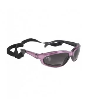 Chix Freedom Padded Riding Sunglasses with Detachable Strap (Pearl Purple Frame/Grey Fade Lens) - CE115TLK5A1 $7.51 Goggle