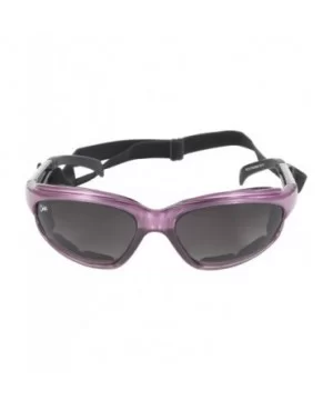 Chix Freedom Padded Riding Sunglasses with Detachable Strap (Pearl Purple Frame/Grey Fade Lens) - CE115TLK5A1 $7.51 Goggle