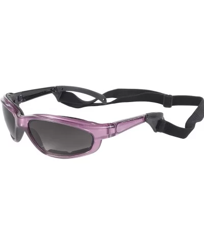 Chix Freedom Padded Riding Sunglasses with Detachable Strap (Pearl Purple Frame/Grey Fade Lens) - CE115TLK5A1 $7.51 Goggle