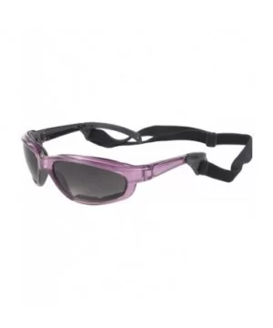 Chix Freedom Padded Riding Sunglasses with Detachable Strap (Pearl Purple Frame/Grey Fade Lens) - CE115TLK5A1 $7.51 Goggle