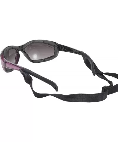 Chix Freedom Padded Riding Sunglasses with Detachable Strap (Pearl Purple Frame/Grey Fade Lens) - CE115TLK5A1 $7.51 Goggle