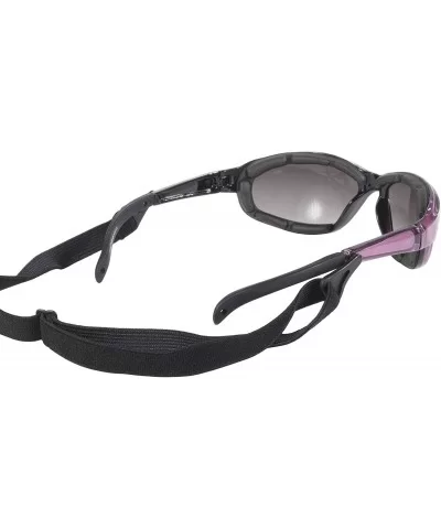 Chix Freedom Padded Riding Sunglasses with Detachable Strap (Pearl Purple Frame/Grey Fade Lens) - CE115TLK5A1 $7.51 Goggle