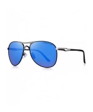 Men Classic Pilot Sunglasses HD Polarized Shield Sunglasses for Mens Driving UV400 Protection S8175 - Blue - C018LQTM3RH $12....