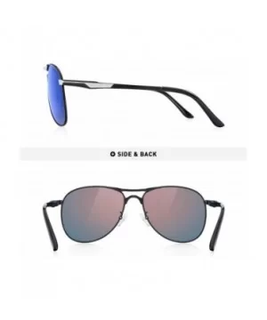 Men Classic Pilot Sunglasses HD Polarized Shield Sunglasses for Mens Driving UV400 Protection S8175 - Blue - C018LQTM3RH $12....