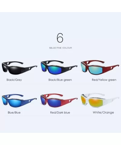 Men's Outdoor Sports Polarized Sunglasses Riding Polarized Sunglasses - A - CG18QCC7XX0 $32.16 Sport