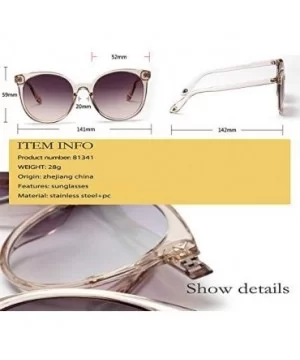 Glasses Elegant Transparent Sunglasses Gradient - Black - CM18AO5Q62M $7.81 Round