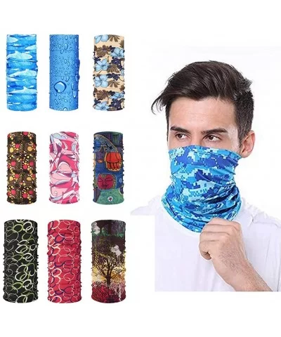 5 PC Multifunctional Headwear Face protector Headband Neck Gaiter Bandanas for Dust Outdoors Festivals Sports - I - C21985D39...