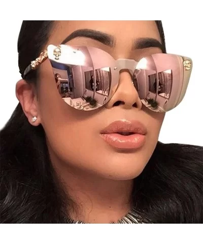 New Unisex Fashion Round Sunglasses for Women Men Casual UV400 Eyewear Vintage Sunglasses - G - CV1908N07G7 $9.67 Aviator