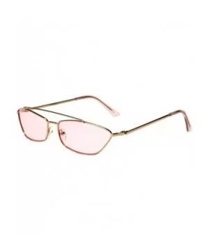 Womens Medal Low Profile Indoor Sunglasses - Rated Ages 16-30 - Pink - CI18LGX590U $8.77 Rectangular