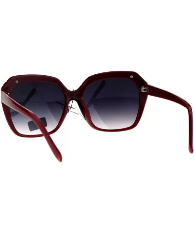 Glitter Bling Eye Brow Butterfly Bling Diva Womens Sunglasses - Burgundy Smoke - CY17Y03Y770 $8.73 Butterfly