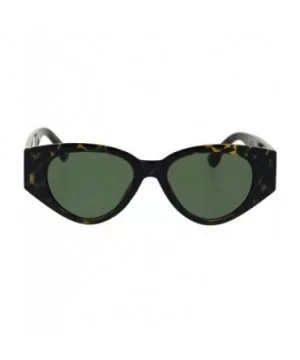 Womens Mod Thick Plastic Arm Cat Eye Retro Sunglasses - Tortoise Green - C418RA5LR2C $8.61 Cat Eye