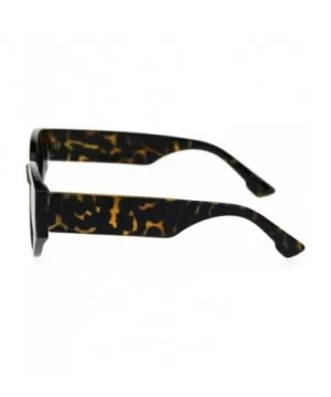 Womens Mod Thick Plastic Arm Cat Eye Retro Sunglasses - Tortoise Green - C418RA5LR2C $8.61 Cat Eye