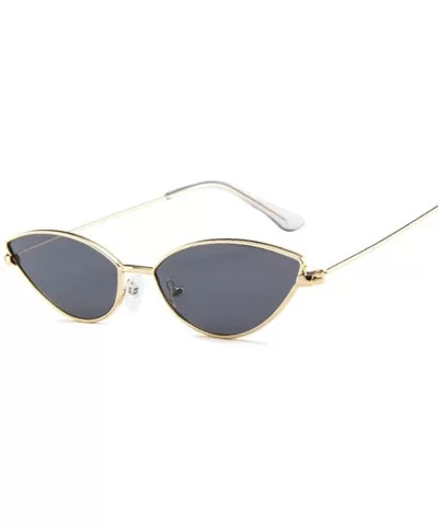 Cute Sexy Cat Eye Sunglasses Women Retro Small Red Cateye Sun Glasses Female Vintage Shades - Silvertrans - C6198ZY3A22 $27.4...