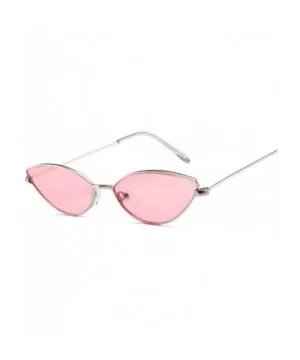 Cute Sexy Cat Eye Sunglasses Women Retro Small Red Cateye Sun Glasses Female Vintage Shades - Silvertrans - C6198ZY3A22 $27.4...