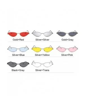 Cute Sexy Cat Eye Sunglasses Women Retro Small Red Cateye Sun Glasses Female Vintage Shades - Silvertrans - C6198ZY3A22 $27.4...