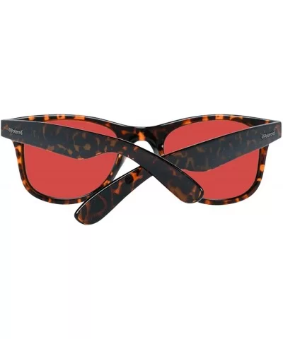 Pld6009/S/M Rectangular Sunglasses - Havana/Red Sp Polarized - C3127P96PMH $34.24 Rectangular