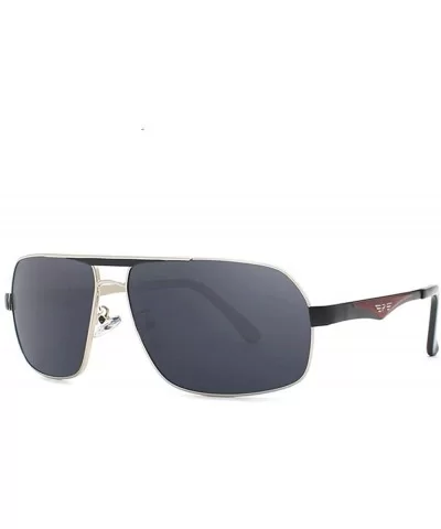 Unisex Stainless Steel Men's Polarized Mirror Sun Glasses Y1543 C1BOX - Y1543 C3box - CZ18XE0D64N $12.20 Oversized