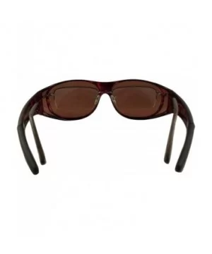 Unisex Polarized Fit Over Sunglasses Wear Over Cover Over Glasses - 2 Tortoise - CI12O7SJEPK $22.50 Round