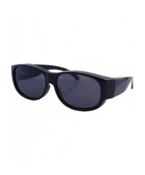 Medium Polarized Sun Shield Fit Over Sunglasses Wear Over Glasses - Tortoise / Black - CH12MZDN2JX $15.54 Square