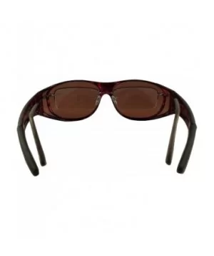 Medium Polarized Sun Shield Fit Over Sunglasses Wear Over Glasses - Tortoise / Black - CH12MZDN2JX $15.54 Square