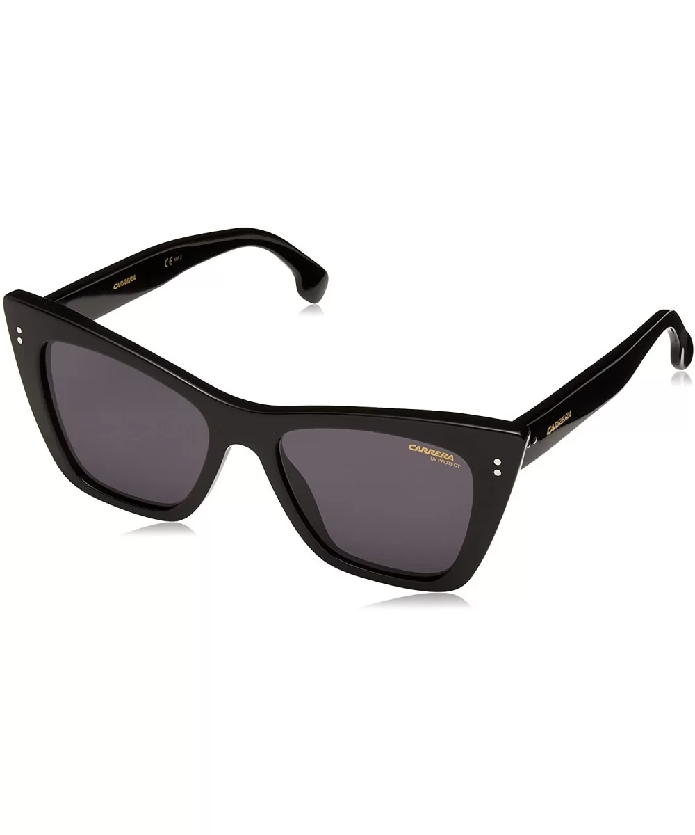 Women's Ca1009/S Cat-Eye Sunglasses - Black/Grey Blue Polarized - CG185WHWDMM $50.32 Cat Eye